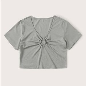 NEW CUTOUT GREY TOP